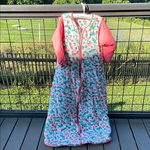 Pink butterfly Long winter sleeping bag 2.5 tog